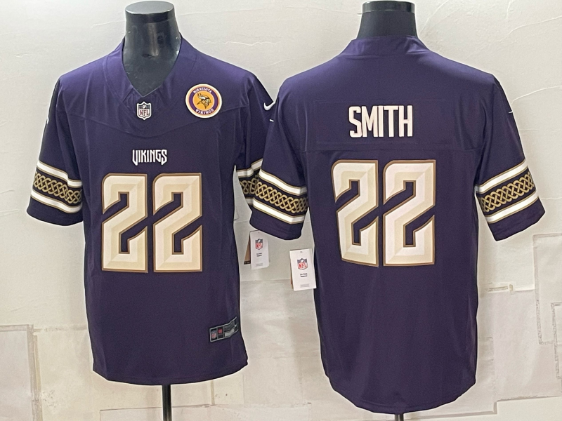 Men 2026 Minnesota Vikings #22 Smith purple Nike Limited NFL jersey 0924004->minnesota vikings->NFL Jersey